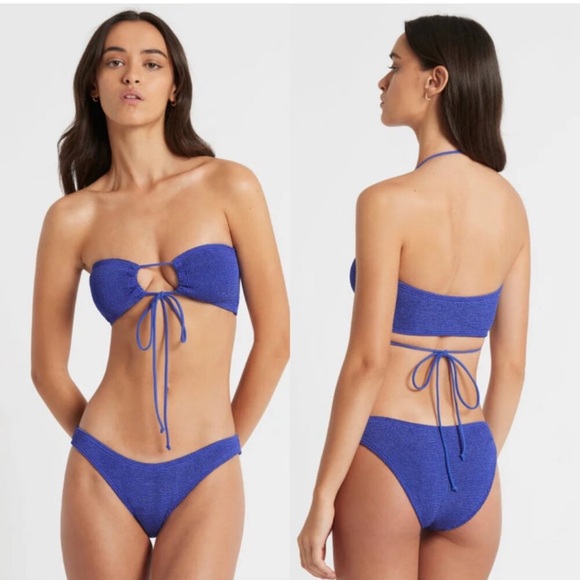 🌴 Brand New! Bond-eye Swim Apple Green Margarita Bandeau Multi-way Eco Bikini - Picture 15 of 15